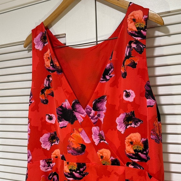 Banana Republic Floral Red Maxi Dress size 20W - Picture 7 of 15